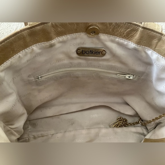 Botkier Gold Trigger Satchel Fringe Bag Handbag - Picture 11 of 16